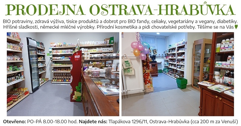 Zdravá výživa Ostrava - nově otevřeno od 06/2022